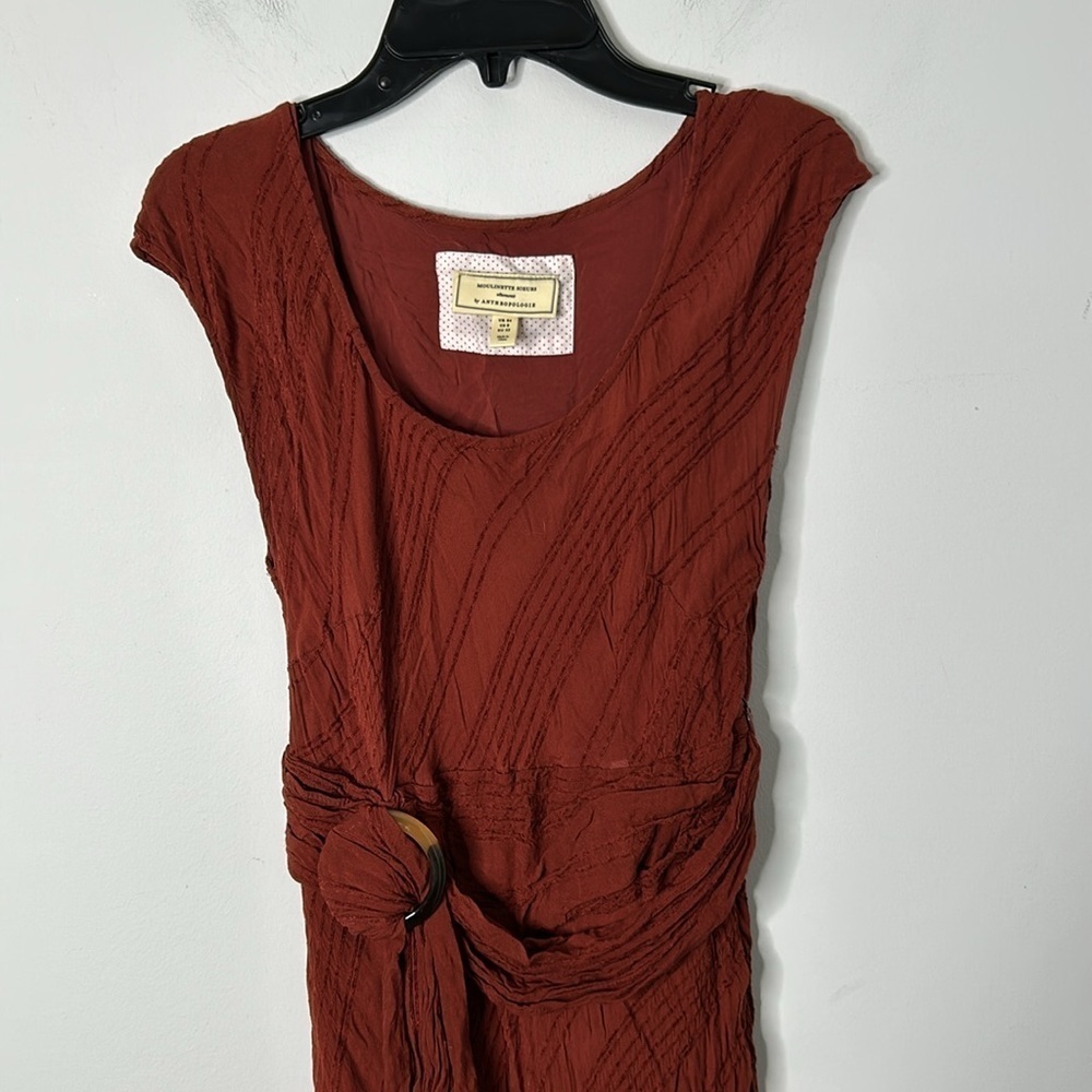 Anthropologie Moulinette Soeurs Guinevere Textured Maxi Dress - Picture 3 of 10
